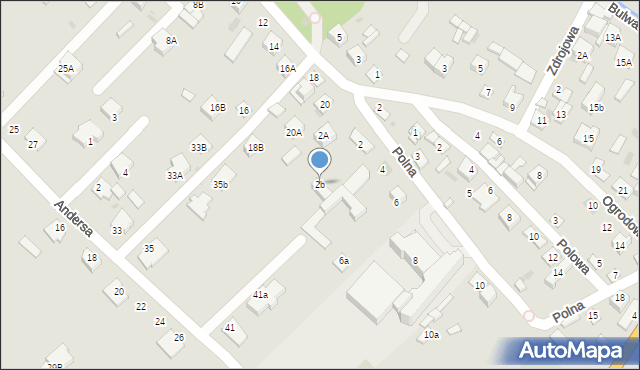 Sokołów Podlaski, Polna, 2b, mapa Sokołów Podlaski