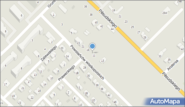 Sokołów Podlaski, Powstańców Wielkopolskich, 17, mapa Sokołów Podlaski