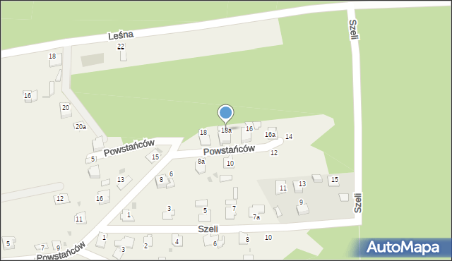 Solarnia, Powstańców, 18a, mapa Solarnia