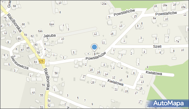 Solarnia, Powstańców, 9, mapa Solarnia