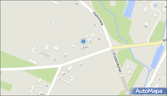 Solec nad Wisłą, Podemłynie, 8, mapa Solec nad Wisłą