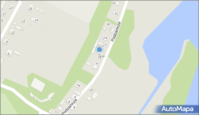 Solec nad Wisłą, Podzamcze, 13, mapa Solec nad Wisłą