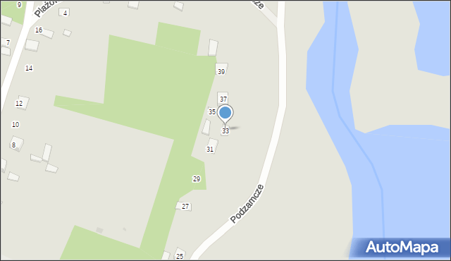 Solec nad Wisłą, Podzamcze, 33, mapa Solec nad Wisłą