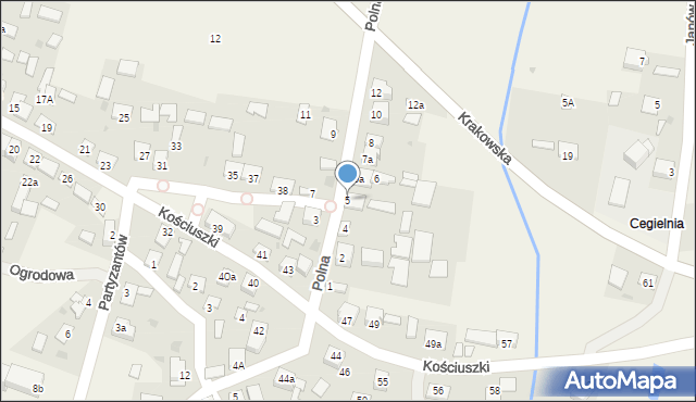 Solec-Zdrój, Polna, 5, mapa Solec-Zdrój