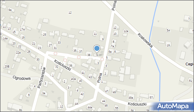 Solec-Zdrój, Polna, 7, mapa Solec-Zdrój