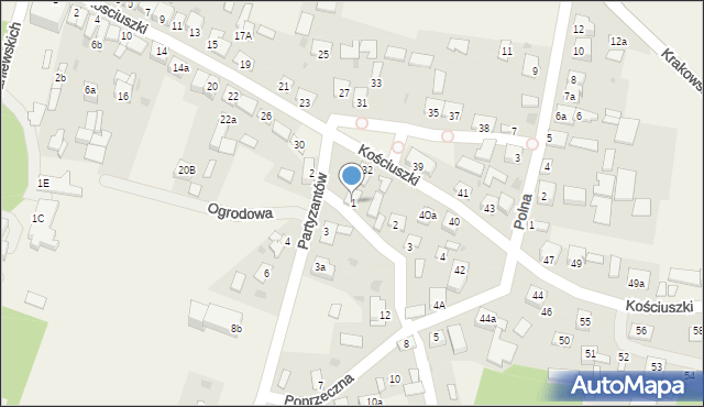 Solec-Zdrój, Poprzeczna, 1, mapa Solec-Zdrój