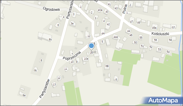 Solec-Zdrój, Poprzeczna, 10, mapa Solec-Zdrój