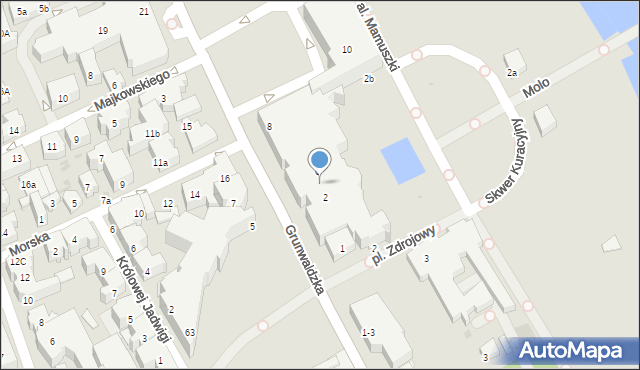 Sopot, Powstańców Warszawy, 4, mapa Sopotu