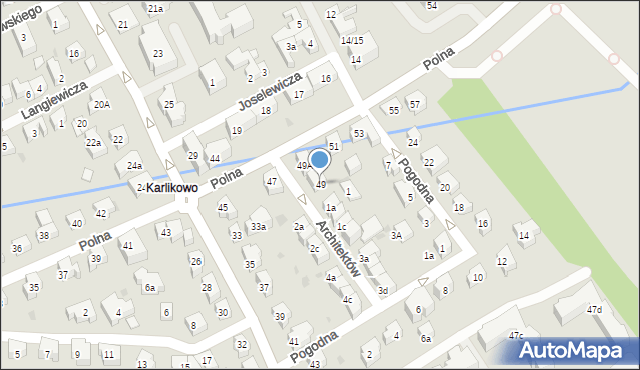 Sopot, Polna, 49, mapa Sopotu