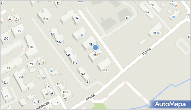Sopot, Polna, 56B, mapa Sopotu