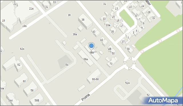 Sopot, Polna, 68b, mapa Sopotu
