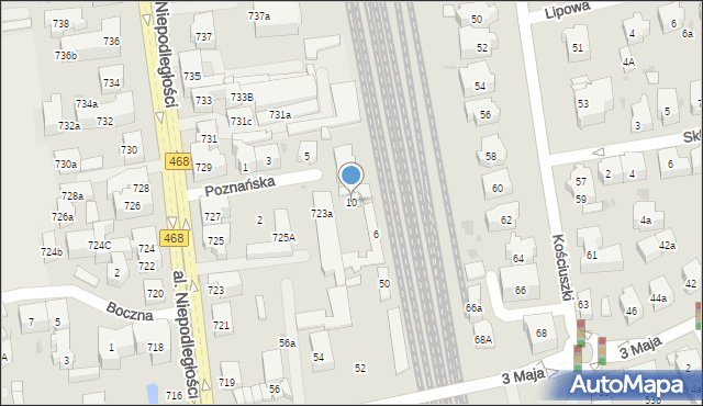 Sopot, Poznańska, 10, mapa Sopotu