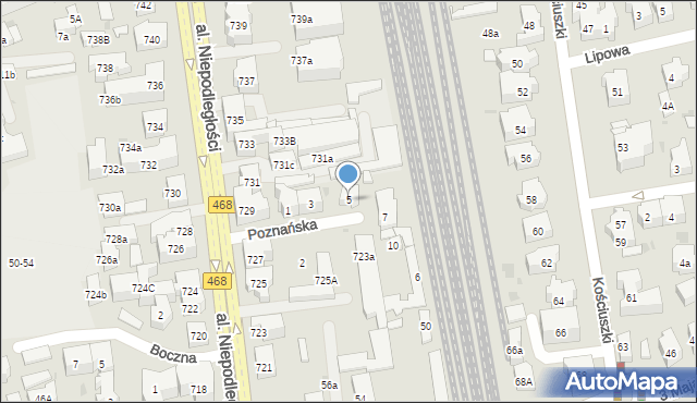 Sopot, Poznańska, 5, mapa Sopotu