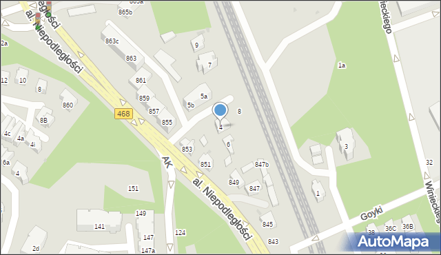 Sopot, Pokorniewskiego Tomasza, 4, mapa Sopotu