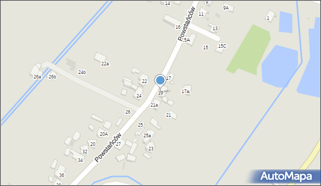 Sośnicowice, Powstańców, 19, mapa Sośnicowice