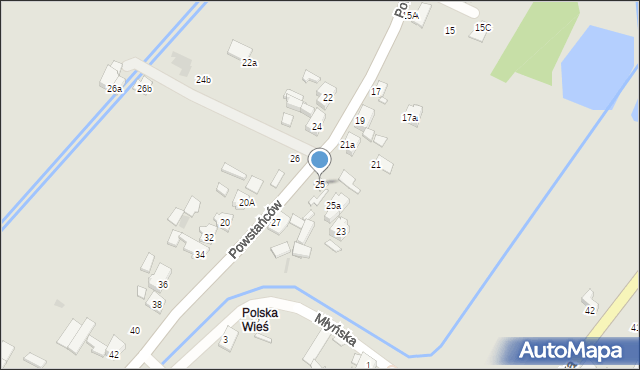 Sośnicowice, Powstańców, 25, mapa Sośnicowice