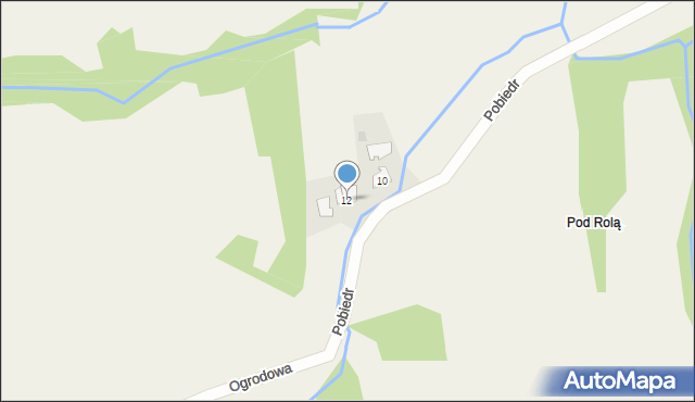 Sosnowice, Pobiedr, 12, mapa Sosnowice