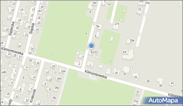 Sosnowiec, Podhalańska, 3, mapa Sosnowca