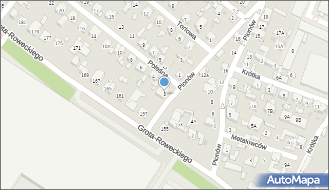 Sosnowiec, Poleśna, 2, mapa Sosnowca