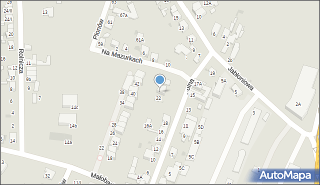 Sosnowiec, Polna, 24, mapa Sosnowca