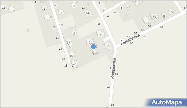 Sowia Wola Folwarczna, Poziomki, 1, mapa Sowia Wola Folwarczna