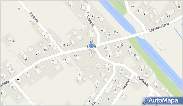 Spytkowice, Podwale, 2, mapa Spytkowice