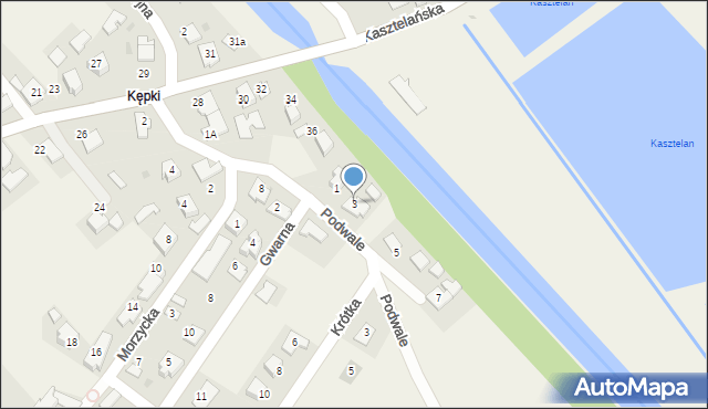 Spytkowice, Podwale, 3, mapa Spytkowice