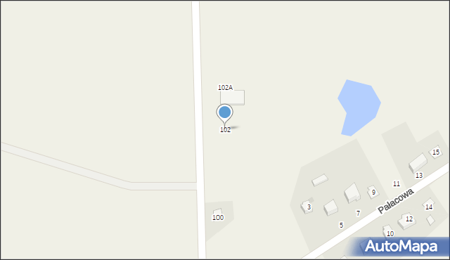 Srebrzyszcze, Powstańców Styczniowych, 102, mapa Srebrzyszcze