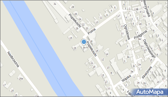 Śrem, Popiełuszki Jerzego, bł. ks., 27, mapa Śrem