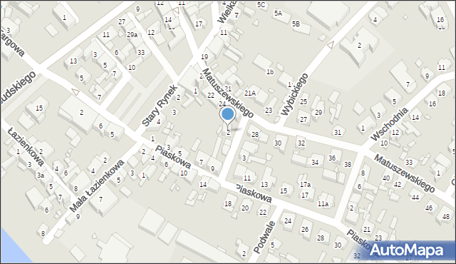 Śrem, Poprzeczna, 2, mapa Śrem