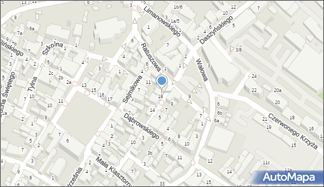 Środa Wielkopolska, Powstańców Wielkopolskich, 20, mapa Środa Wielkopolska