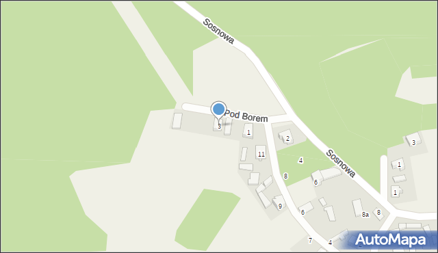 Śrubarnia, Pod Borem, 3, mapa Śrubarnia