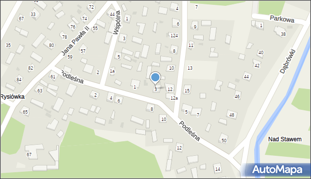 Stale, Podleśna, 3, mapa Stale