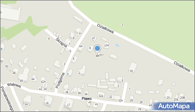 Stalowa Wola, Podgórna, 8A, mapa Stalowa Wola