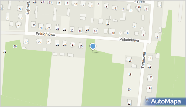 Stanisławów, Południowa, 13a, mapa Stanisławów