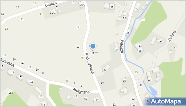 Staniszów, Pod Gaikiem, 18, mapa Staniszów