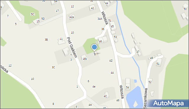 Staniszów, Pod Gaikiem, 8, mapa Staniszów