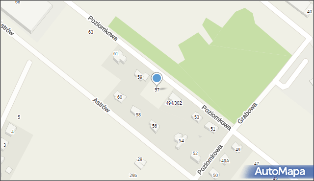 Stanowice, Poziomkowa, 57, mapa Stanowice
