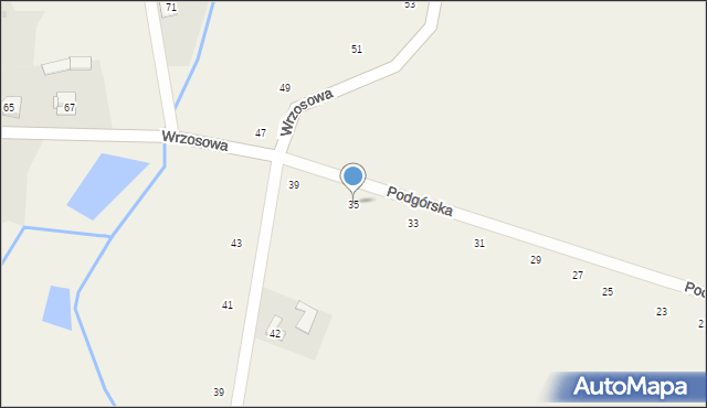 Stara Huta, Podgórska, 35, mapa Stara Huta