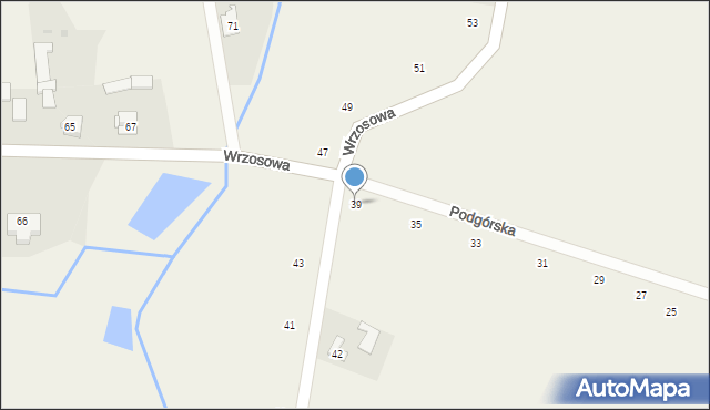 Stara Huta, Podgórska, 39, mapa Stara Huta