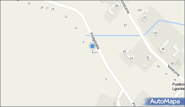 Stara Huta, Podgórska, 7, mapa Stara Huta