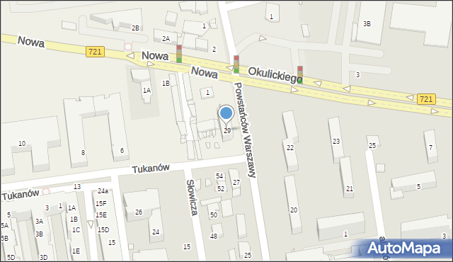 Stara Iwiczna, Powstańców Warszawy, 29, mapa Stara Iwiczna