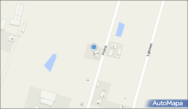Stara Kiszewa, Polna, 13, mapa Stara Kiszewa