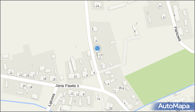 Stara Łubianka, Podgórna, 2a, mapa Stara Łubianka