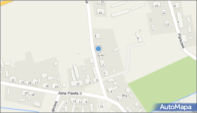 Stara Łubianka, Podgórna, 3, mapa Stara Łubianka