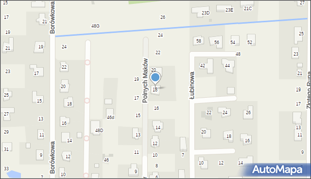 Stara Wieś, Polnych Maków, 18, mapa Stara Wieś