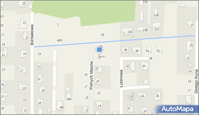 Stara Wieś, Polnych Maków, 22, mapa Stara Wieś