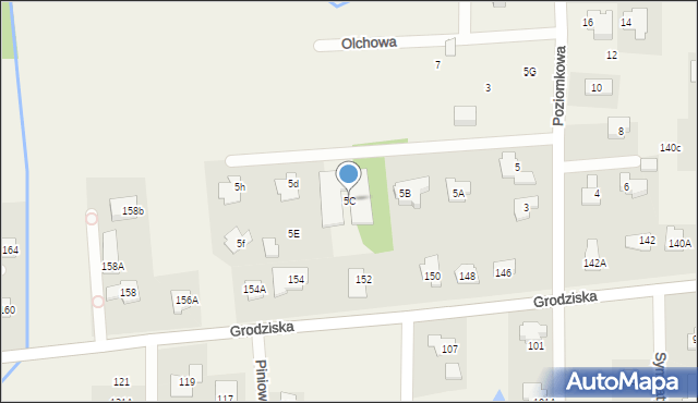 Stara Wieś, Poziomkowa, 5C, mapa Stara Wieś