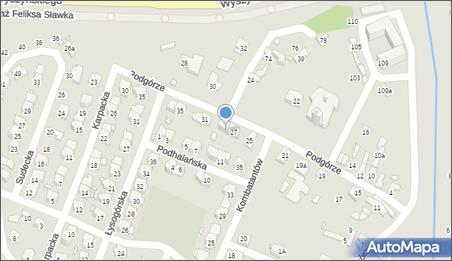 Starachowice, Podgórze, 29, mapa Starachowic