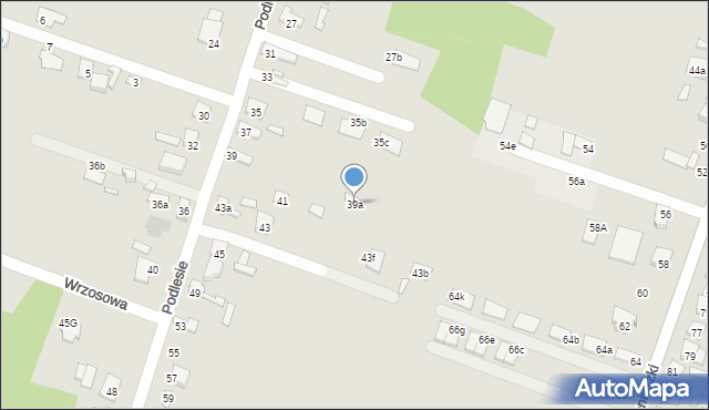 Starachowice, Podlesie, 39a, mapa Starachowic